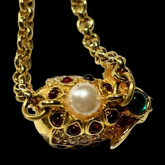 JOAN RIVERS Jeweled Elephant Necklace ~ Mint! - Picture 2 of 7